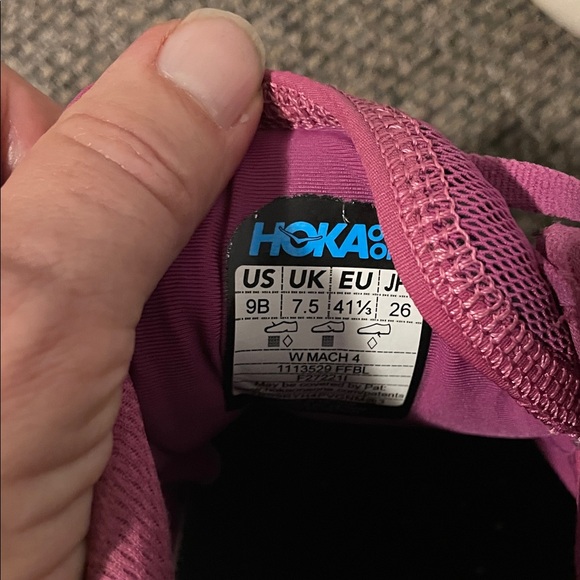 Hoka One One Mach 4 Women's Fuchsia Athletic Shoes - Picture 10 of 11